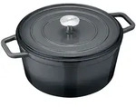 BERNDES Br&auml;ter Cocotte B.IRON Gusseisen rund 26 cm 5 Liter schwarz INDUKTION