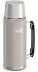THERMOS Isolierflasche ICON BEVERAGE BOTTLE 1,2 L Edelstahl doppelwandig sandsto...