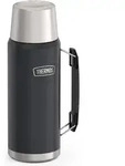 THERMOS Isolierflasche ICON BEVERAGE BOTTLE 1,2 L Edelstahl doppelwandig graphit...