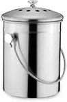 WEIS Biom&uuml;ll-Abfalleimer aus Edelstahl mit Geruchsfilter 3 Liter