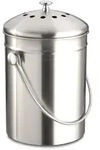 WEIS Biom&uuml;ll-Abfalleimer aus Edelstahl mit Geruchsfilter 4,5 Liter