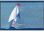 WASH + DRY Fu&szlig;matte 50 x 75 cm Motiv SAILING BOAT Segelboot