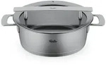 FISSLER Serie PHI COLLECTION Bratentopf 24 cm 3,9 Liter mit Glasdeckel