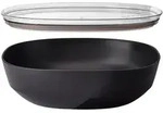 MEPAL Servierschale mit Deckel Salatsch&uuml;ssel SILUETA 4 Liter nordic black