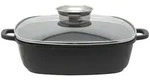 ELO Aluguss Servierpfanne ALUCAST eckig 28 x 28cm Glasdeckel Antihaft PFAS-frei