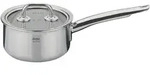 SPRING Stielkasserolle BRIGADE BASIC 14 cm 1,1 Liter mit Glasdeckel INDUKTION