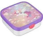 MEPAL Brotdose CAMPUS gro&szlig; mit 2 Bento-Eins&auml;tzen 1,3 Liter Motiv Unicorn Glow
