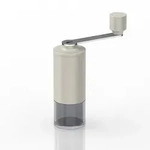 AdHoc Kaffeem&uuml;hle MORO Kurbelm&uuml;hle Edelstahl Light Grey
