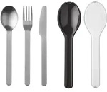 MEPAL Besteckset ELLIPSE 3 teilig in Transporth&uuml;lle nordic black