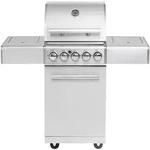 ALLGRILL Gasgrill CHEF S Edelstahl mit Steakzone, Backburner und Air System