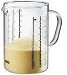 GEFU Messbecher METI 1,0 Liter aus Borosilikatglas
