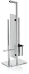 KELA Toilettengarnitur STYLE 2.0 verchromt 71 cm hoch mit Ersatzrollenhalter