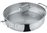 BERNDES Servierpfanne B.BRILLIANT 24 cm 2,8 Liter mit Glasdeckel