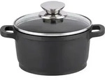 ELO Aluguss Kochtopf ALUCAST 16 cm mit Glasdeckel Antihaftversiegelung PFAS-frei