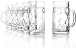 ST&Ouml;LZLE LAUSITZ Bierglas Bierkrug ISAR 6 St&uuml;ck geeicht 0,5 l F&uuml;llstrich