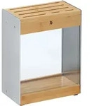 WMF Transparenter FlexTec Messerblock Bambusholz und Edelstahl unbest&uuml;ckt