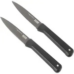 KUHN RIKON Messerserie ICED 2er-Set R&uuml;stmesser gerade / gezahnte Klinge 9 cm