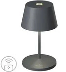 VILLEROY & BOCH LED-Tischlampe SEOUL RC anthrazit indoor outdoor fernbedienbar