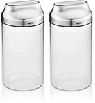 GEFU Vorratsdosen-Set KIPPO 1,0 Liter Borosilikatglas mit Kippdeckel 2 St&uuml;ck
