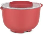 MEPAL R&uuml;hrsch&uuml;ssel CHEF IT 3,0 Liter coral (korallenrot) mit Spritzschutz-Deckel