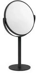 ZACK Kosmetikspiegel OLOMO 17 cm beidseitige Spiegelfl&auml;che Edelstahl schwarz