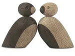 KAY BOJESEN das turtelnde Spatzenp&auml;rchen 6,4 x 6 cm