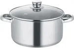 BERNDES Kochtopf Fleischtopf NEW ROMA 24 cm 5,1 Liter mit Glasdeckel