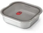 BLACK+BLUM Multifunktions-Box Lunchbox Edelstahl klein 19,5 x 19 x 5,7 cm 1,1...