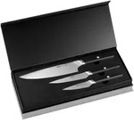 GEFU Messer-Set ACURO mit Kochmesser, Allzweckmesser und Gem&uuml;semesser