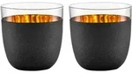 EISCH Serie COSMO GOLD 2er Set Becher 390 ml Kristallglas mit Echtgold schwarz
