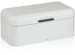 KELA Brotkasten FRISCA aus Metall 42,5 x 22,5 x 17,5 cm wei&szlig; matt