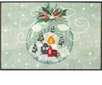 WASH + DRY Fu&szlig;matte 50 x 75 cm Motiv SNOW GLOBE Schneekugel