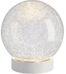 SOMPEX LED-Tischleuchte GLAMOR BAUBLE 15 cm wei&szlig; Dekoleuchte mit beweglichem...