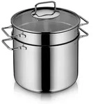 WMF Nudeltopf Pastatopf Suppentopf 24 cm 7,0 Liter mit Siebeinsatz + Glasdeckel
