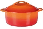 GSW Gusseisen Kochtopf 24 cm - 4,0 Liter ORANGE SHADOW