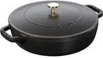 STAUB France Br&auml;ter CHISTERA 28 cm 3,7 Liter Gusseisen rund schwarz