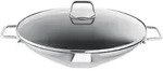 SCHULTE-UFER Wok-Set WEGA 34 cm Edelstahl Antihaftversiegelung Glasdeckel