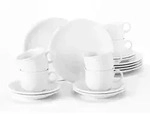 Seltmann Weiden COMPACT wei&szlig; 007 uni Kaffeeservice 18 teilig