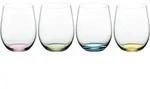 RIEDEL Serie HAPPY O Wasserglas Allroundglas 4 St&uuml;ck mit farbigen B&ouml;den 320 ml