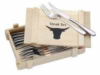 WMF Steakbesteck / Grillbesteck SET 12 teilig in Holzbox
