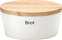 Continenta 3931000, CONTINENTA Brottopf oval mit Holzdeckel 27 x 20 x 12,5 cm...