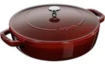 STAUB France Br&auml;ter CHISTERA 28 cm 3,7 Liter Gusseisen rund grenadinerot