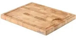 CONTINENTA Tranchierbrett / Schneidebrett 37 x 29 x 2,7 cm Gummibaum-Stirnholz