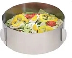 GEFU Tortenring TONDO XXL mit Griffen H&ouml;he 10 cm