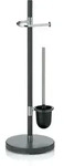 KELA Toilettengarnitur Toilettenbutler SINERIO anthrazit 76,5 cm hoch