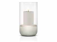 BLOMUS Pure Home Kerzenständer Windlicht CALMA L mit einer Kerze