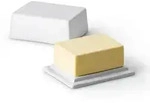 Continenta 3926000, CONTINENTA Butterdose Keramik wei&szlig; f&uuml;r 250 g St&uuml;cke