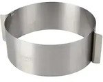 DR.OETKER Verstellbarer Tortenring 16 - 30 cm aus Edelstahl