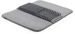 UMBRA Abtropfgestell mit Mikrofaser-Abtropfmatte UDRY 61 x 46 cm anthrazit