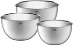 SILIT K&uuml;chensch&uuml;ssel-Set 3-teilig 18 cm - 22 cm - 24 cm Edelstahl R&uuml;hrsch&uuml;ssel